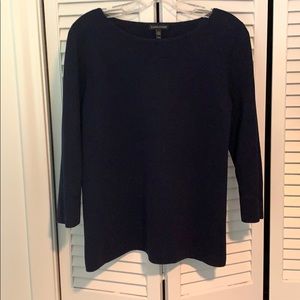 Eileen Fisher organic cotton/silk sweater-violet